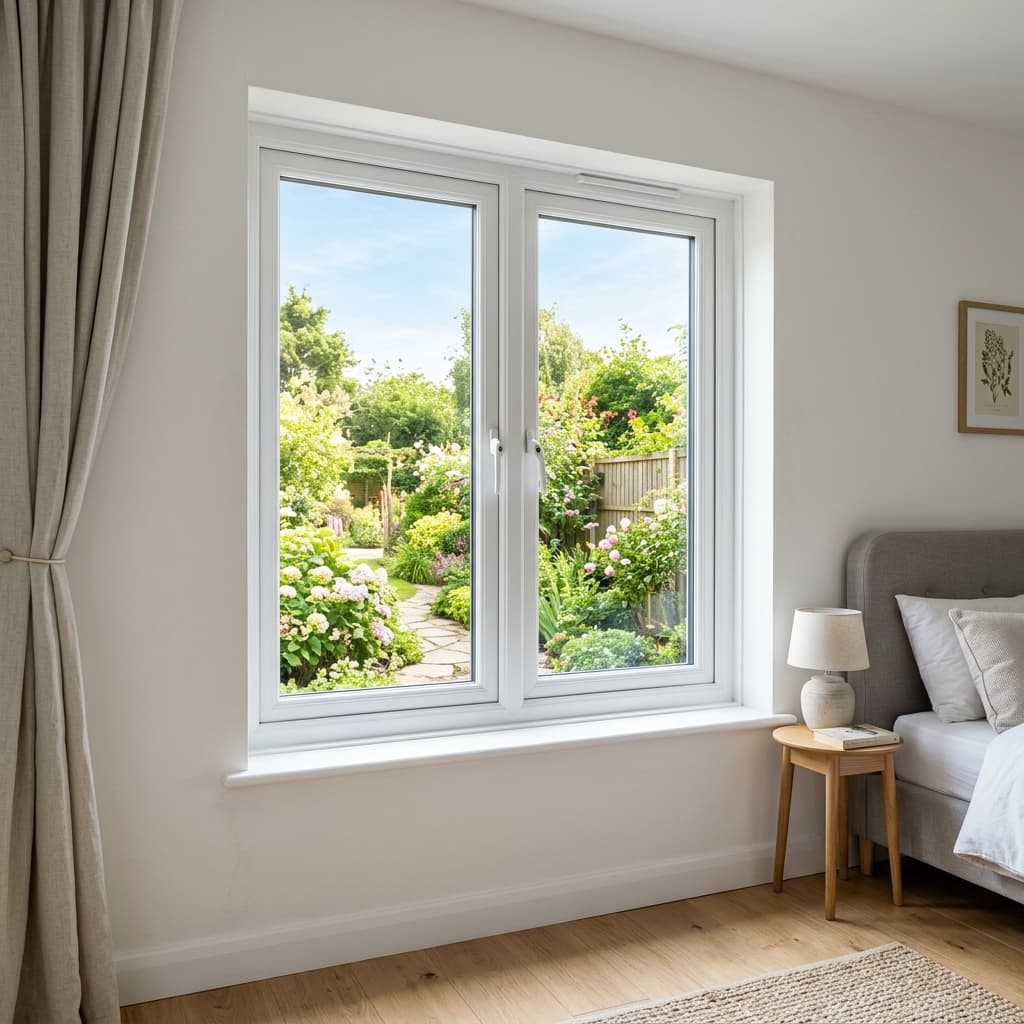شباك uPVC مفصلي