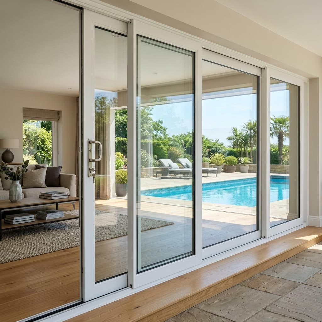 باب uPVC جرار سحاب