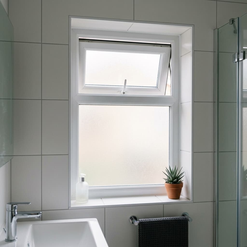 شباك uPVC قلاب علوي (Top-Hung)